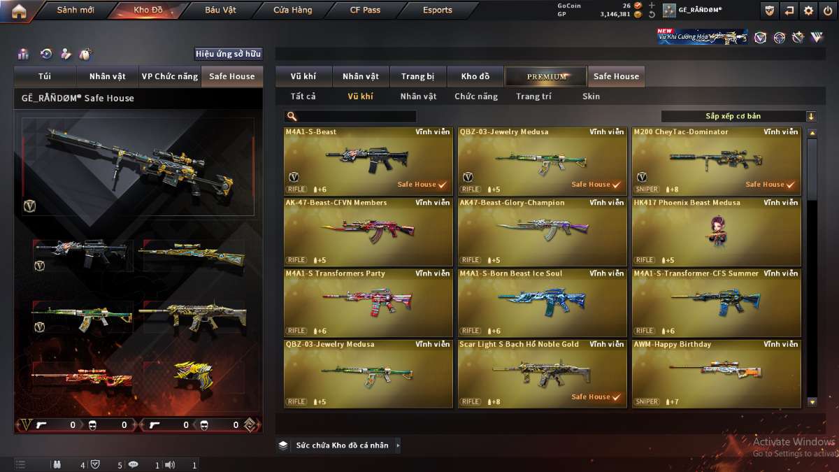 shop acc cf uy tin gia re